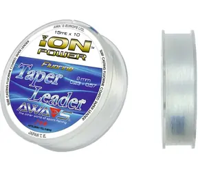 AWA-S Line ION Power Fluor-Taper-Vorfächer 10 x 15 m, 0,20-0,57 mm