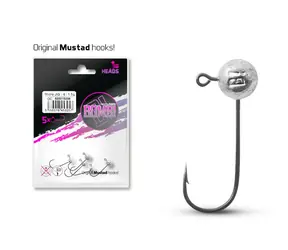 Delphin Collarless Jig Head BOMBE! 1,5g Größe 4 5Stk