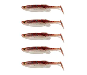Savage Gear Gummiköder Fat Minnow T-Tail 7,5 cm 5 g Schmelz 5 Stück