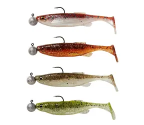Savage Gear Gummiköder Fat Minnow T-Tail RTF S 13 cm 20 g klare Wassermischung