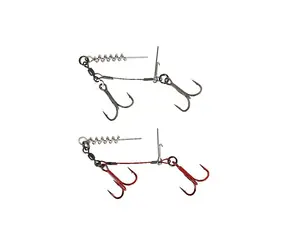 Savage Gear Rig Carbon49 Corkscrew Stinger 2x Größe 1/0 28kg 2St