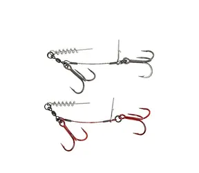 Savage Gear Rig Carbon49 Corkscrew Stinger 2x Größe 3/0 31kg 2St