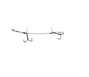 Savage Gear Rig Carbon49 Double Stinger Größe 1 10,5cm 16kg 2St