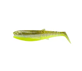 Savage Gear Gummiköder Cannibal Shad 6,8 cm 3 g Grün Perlgelb 5 Stück