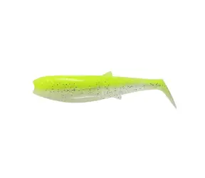 Savage Gear Gummiköder Cannibal Shad 8 cm 5 g Fluo Yellow Glow 5 Stück
