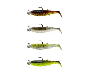 Savage Gear Gummiköder Cannibal Shad 10cm 9g Clear Water Mix 4+4 Stk