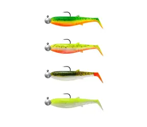 Savage Gear Gummiköder Cannibal Shad 12,5 cm 20 g Dark Water Mix 4+4 Stück