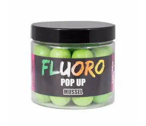 LK Baits Pop UP Fluoro Boilies Muschel 200ml 18mm