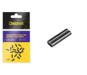 Delphin Crimpklemmen für Vorfächer 0,8x1,7x8mm 20 Stk
