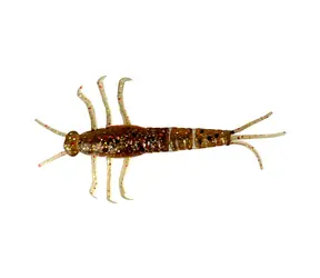 Savage Gear Gummiköder 3D LB PVC Mayfly 5 cm Braun Glitzer 8 Stück