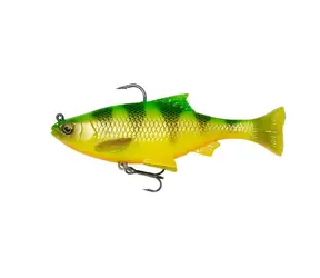 Savage Gear Gummiköder 3D Pulse Tail Roach 10 cm 17,5 g mit Firetiger 2 Stück