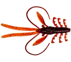 Gunki Naiad Salty Rubber Lure 10cm 4,8g Brown Oil Red Flake 5St