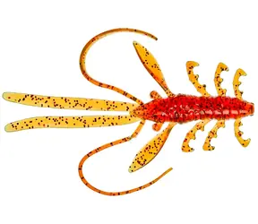 Gunki Naiad Salty Rubber Lure 10 cm 4,8 g Motoroil Red Flake 5 Stück