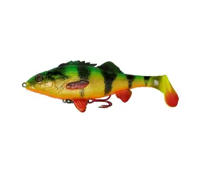 Savage Gear Gummiköder 4D Perch Shad (Line Thru) 20 cm 100 g SS Firetiger