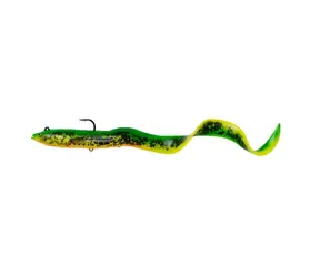 Savage Gear Gummiköder 4D Real Eel 20cm 38g Fire Tiger