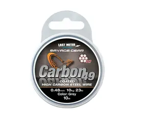 Savage Gear Lanko Carbon49 0,48 mm 11 kg 24 lb 10 m beschichtetes Grau