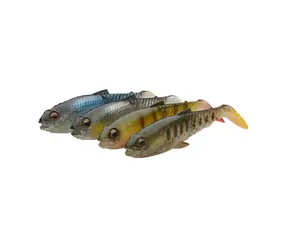 Savage Gear Gummiköder Craft Cannibal Paddletail 12,5 cm 20 g Klarwassermischung 4 Stück