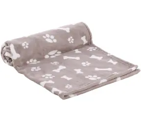 Flamingo Zuma Fleecedecke Würfel/Packungen beige 100x70cm
