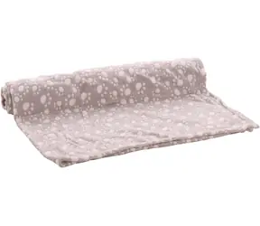 Flamingo Dario Fleecedecke Pfoten beige 200x150cm