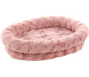 Flamingo Dorian Ovales Hundebett rosa 54x41x14cm