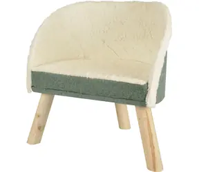 Flamingo Scandi Sofa für Katzen grün