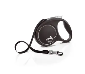 Flexi Black Design L 5m/50kg silber / Leine