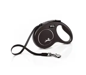 Flexi New Classic M 5m/25kg schwarz / Leine