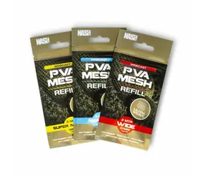 Nash PVA Stocking Webcast Ultra Weave PVA Nachfüllpackung, schmal, 23 mm x 3M
