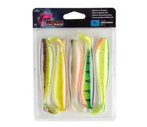 FOX Rage Rubber Lure Zander Pro Shad 12cm Mixed UV Color 5Stk