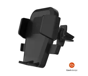 FIXED Universeller Autohalter Iconiq Vent mit Halterung für Lüftungsgitter schwarz