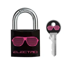 Master Lock 3430EURDELEC Vorhängeschloss aus massivem Aluminium - 30 mm