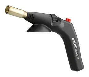 Extol- Premium Brenner mit Piezozündung / Gas. Kartusche / EN417 / EU Gewinde 7/16“ /  20mm / 1,7kWh 