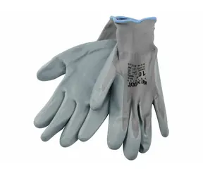 Extol- Premium Nylon-Handschuhe, teilweise in Nitril getaucht - Größe L/10" 