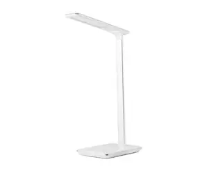 Huslog Tisch-LED-Lampe mit kabellosem Ladegerät weiß / 2700-6500 K / USB / 3 Lichtfarben