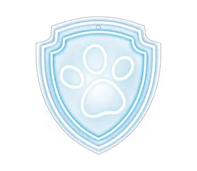 Paw Patrol Dekoratives LED-Neon - Paw / Wandmontage / USB-Stromversorgung 1,5 m / 20-30 lm