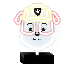 Paw Patrol Dekoratives LED-Neon auf Ständer - Rubble / USB-Stromversorgung 1,5 m / 20-30 lm