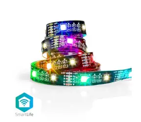 Nedis LED-Streifen SmartLife / Bluetooth / RGB / Warmweiß / SMD / 2,00 m / IP20 / 2700 K / 380 lm / Android & iOS