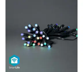 Nedis Weihnachtsbeleuchtung SmartLife / Partylichter / WLAN / RGB / 48 LEDs / 10,80 m / Android & iOS