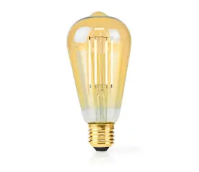 Nedis LED-Lampe E27 / ST64 / 4,9 W / 470 lm / 2100 K / Dimmbar / Extra warmweiß / Retro-Stil / 1 Stk.
