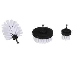 SIXTOL CAR DETAILING DRILL BRUSH 3 SOFT / Bohrerbürsten-Set für die Autoreinigung / 3-tlg 
