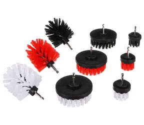 SIXTOL CAR DETAILING DRILL BRUSH 9 / Bohrerbürsten-Set für die Autoreinigung / 9-tlg 