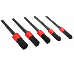 SIXTOL CAR DETAILING BRUSH 5 SOFT / Set weiche Präzisionsbürsten für die Autoreinigung / 5-tlg 