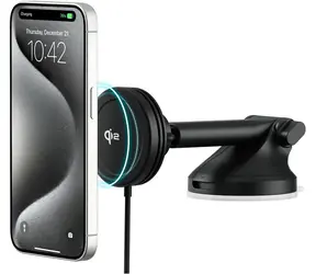 iOttie Velox MagSafe Qi2 Universal-Autohalterung mit kabellosem Ladegerät / Halterung am Armaturenbrett oder an der Windschutzscheibe