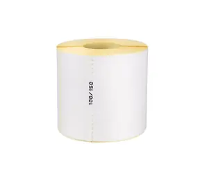 OEM -Selbstklebeetiketten DT 100 mm x 150 mm / weißes Thermopapier / 500 Stück / 1 Rolle