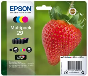 Epson T2986 Originalpatrone 29 CMYK / XP-235 XP-332 / 3x3,2 + 5,3ml / Multipack
