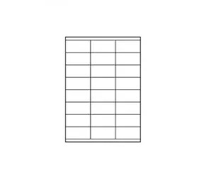 Logo -Etiketten 70 mm x 36 mm, A4, matt, weiß, 24 Etiketten, 140 g/m2, 25er-Pack, für Tintenstrahl- und Laserdrucker