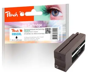 Peach wiederaufbereitete alternative Patrone HP 953XL (L0S70AE) schwarz / 59 ml / neuer Chip