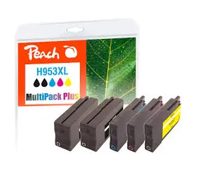Peach wiederaufbereitete alternative Patrone HP 953XL MultiPack PLUS / 2x59+3x21 ml / neuer Chip