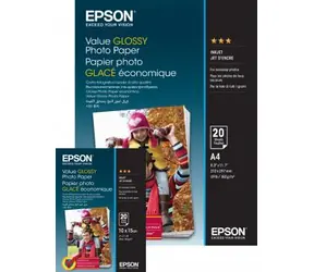 Epson Value Glossy Photo Paper 10x15 / Glänzend / 183 g:m2 / 100 Blatt