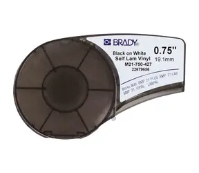 BRADY Markierungsband der BMP21-Serie / schwarz-weiß / 4,26 m x 19 mm / für BMP21, LABPAL und IDPAL